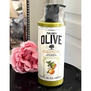 KORRES Pure Greek Olive ORANGE BLOSSOM Body Cream w/Pump 13.53 oz. New